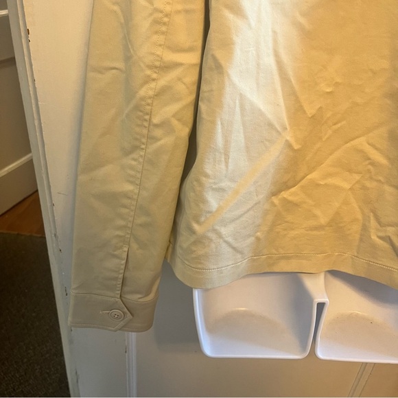 NEW Express Mens XS Jacket Beige Full Zip Stretch Cotton Twill Golf Windbreaker - Picture 9 of 12